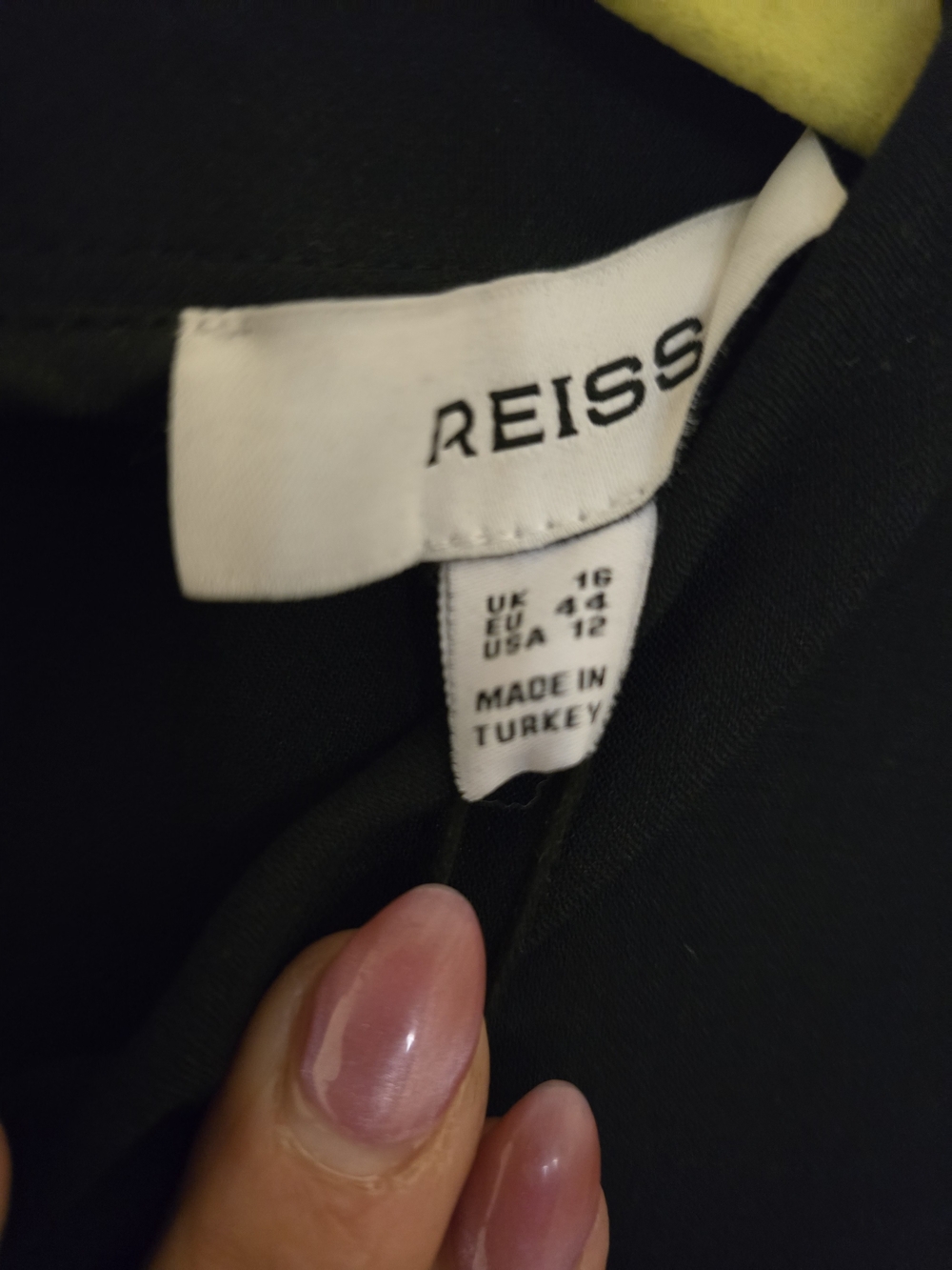 Reiss June Navy Short-Sleeve Belted Jumpsuit BNWT Size 12 - Picture 3 of 3